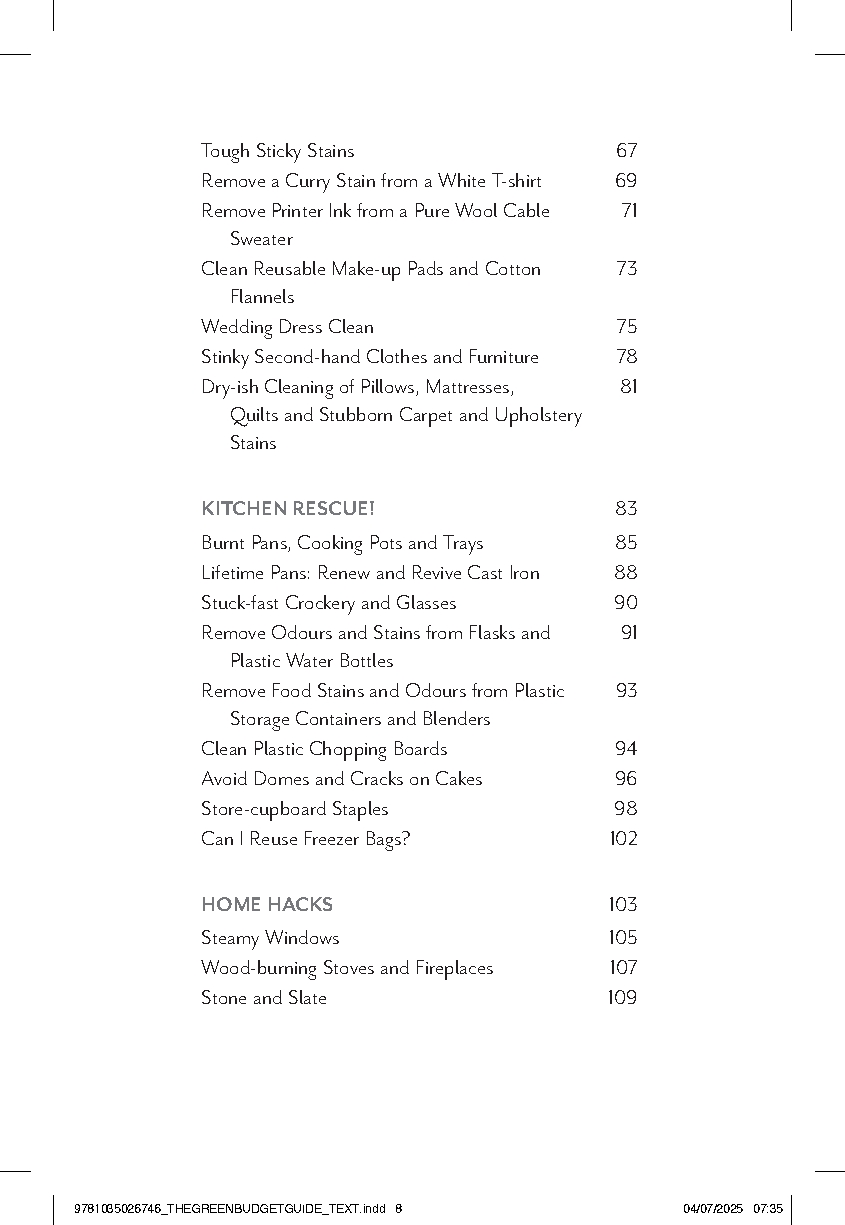 The Green Budget Guide