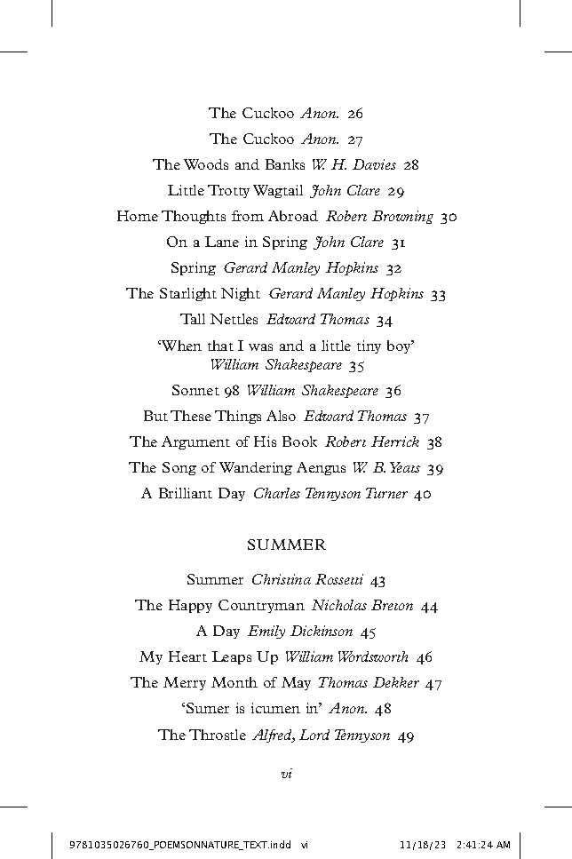 Poems on Nature
