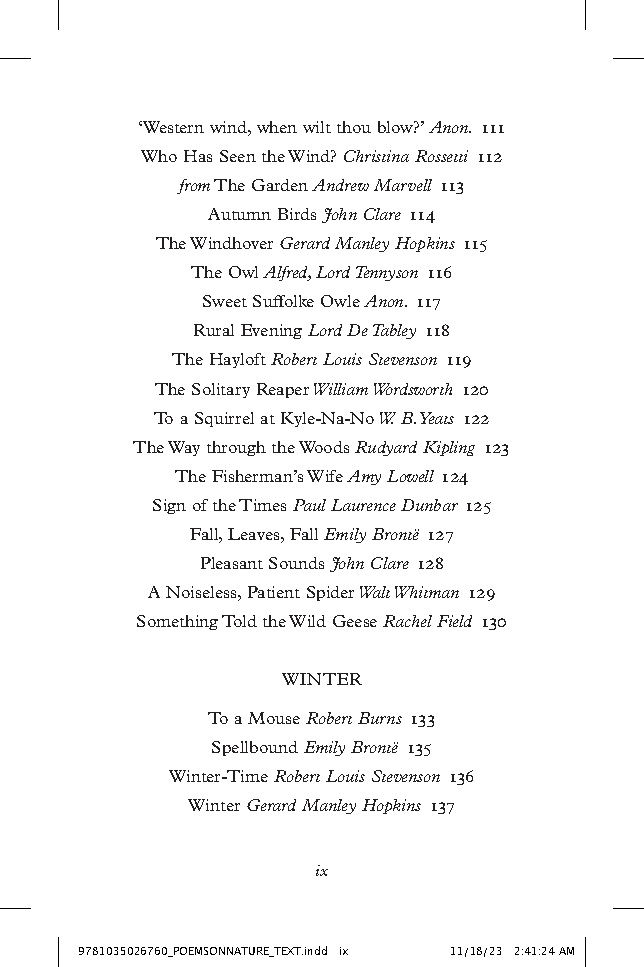 Poems on Nature