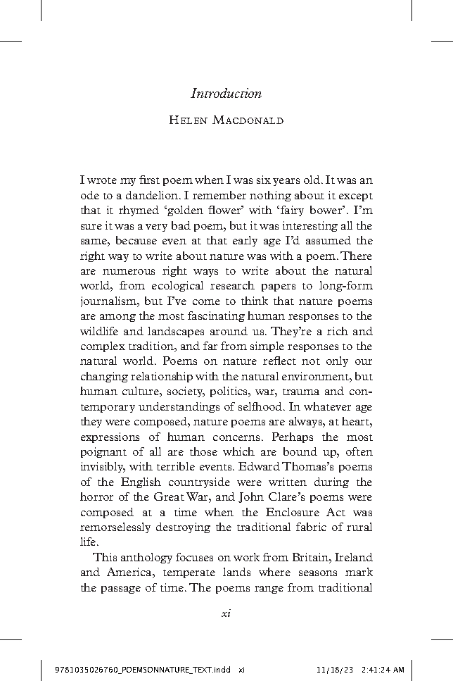 Poems on Nature
