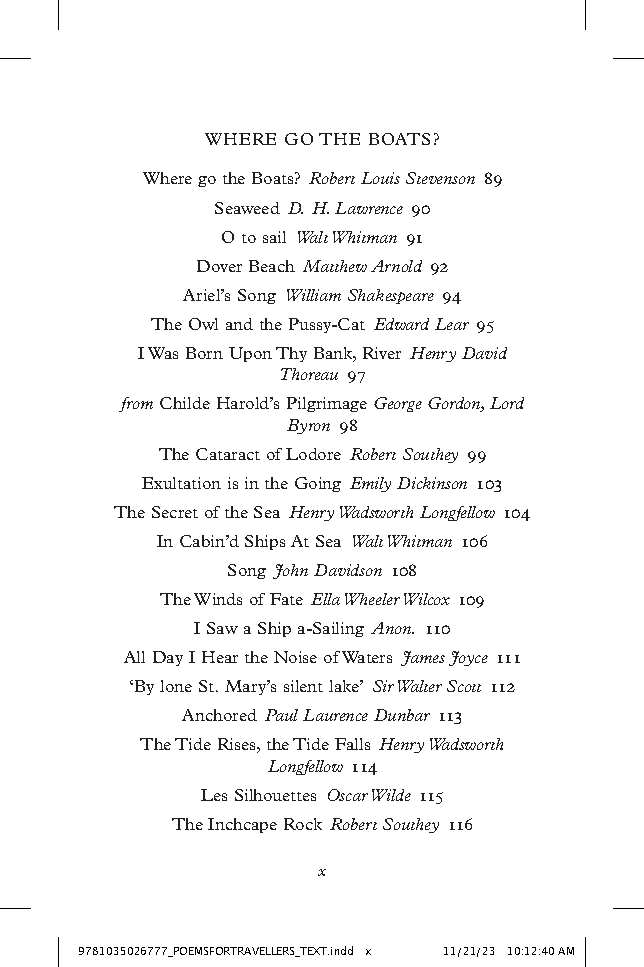 Poems for Travellers