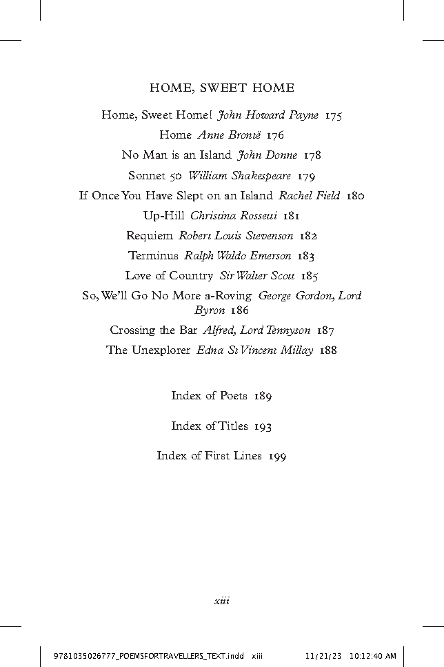 Poems for Travellers
