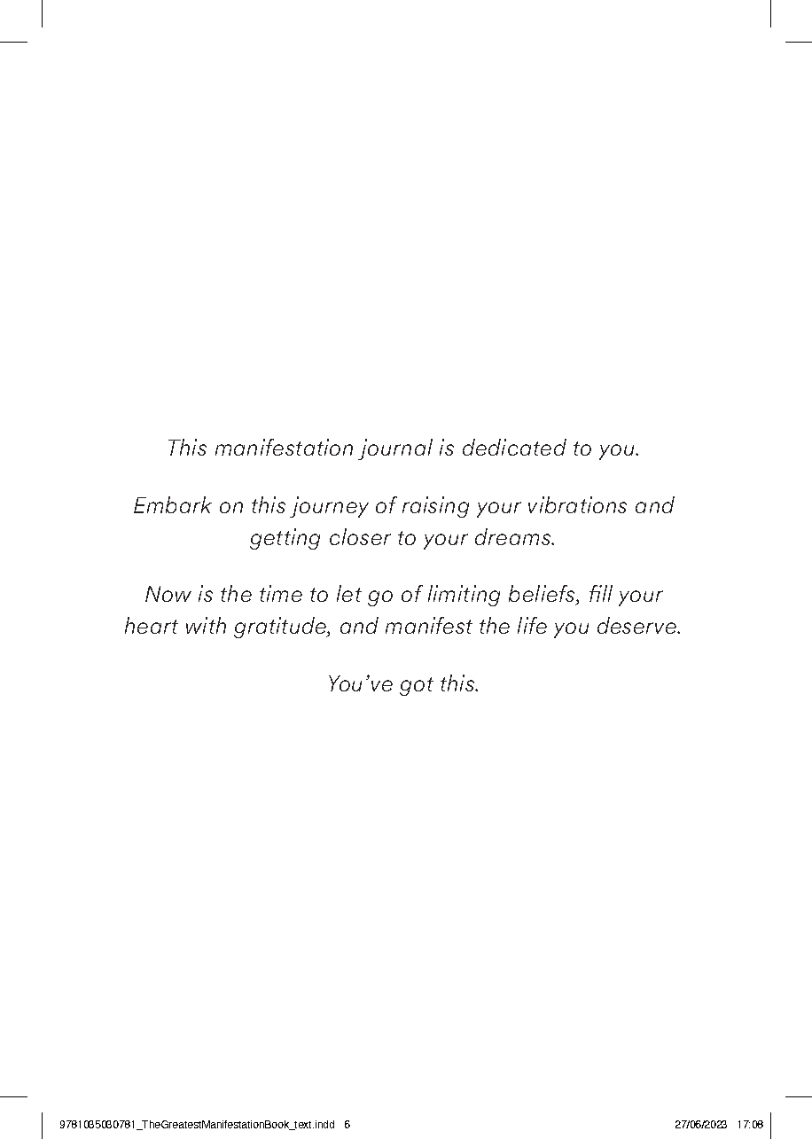 The Greatest Manifestation Book (is the one written by you)