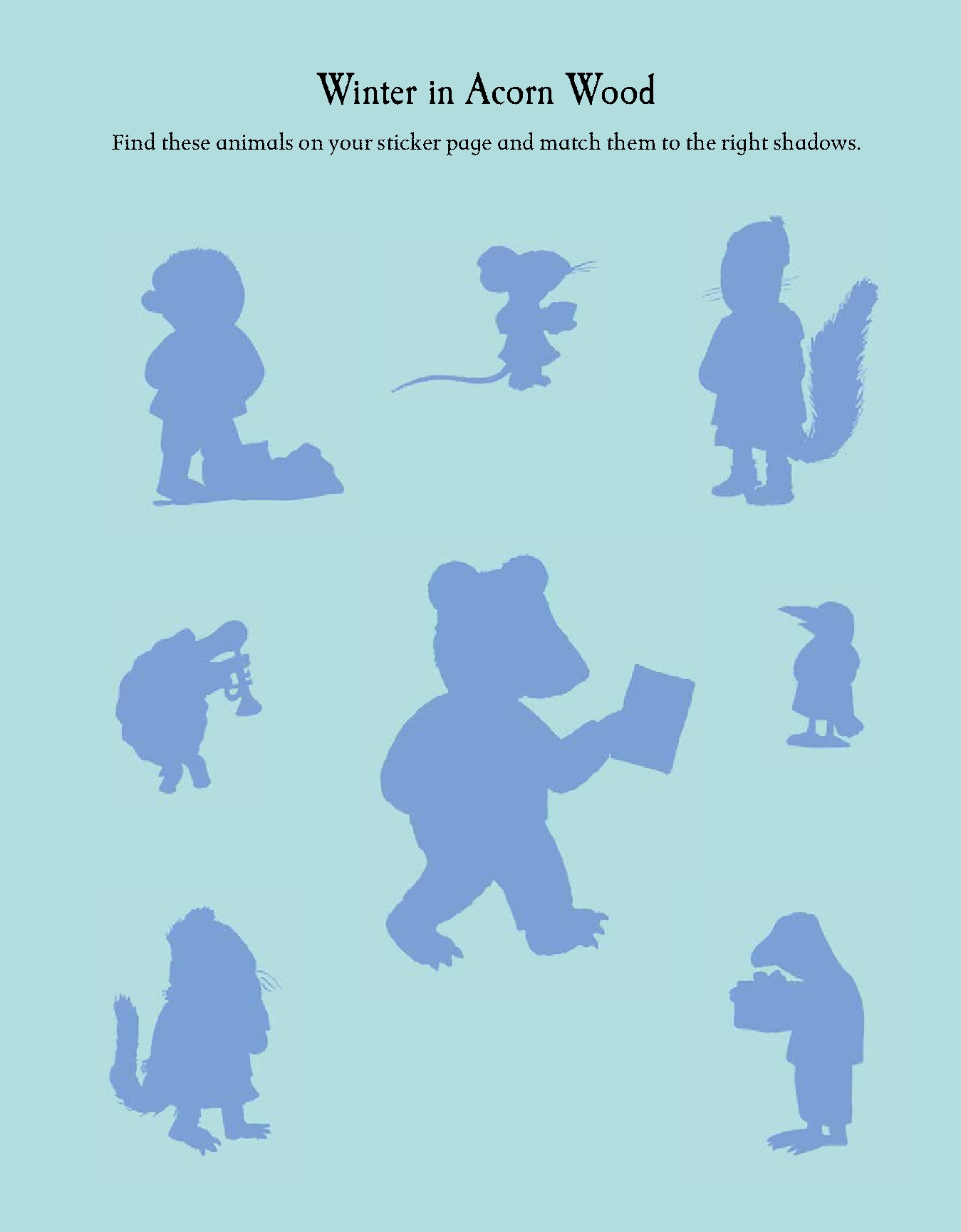 Tales From Acorn Wood: A Winter Sticker Book