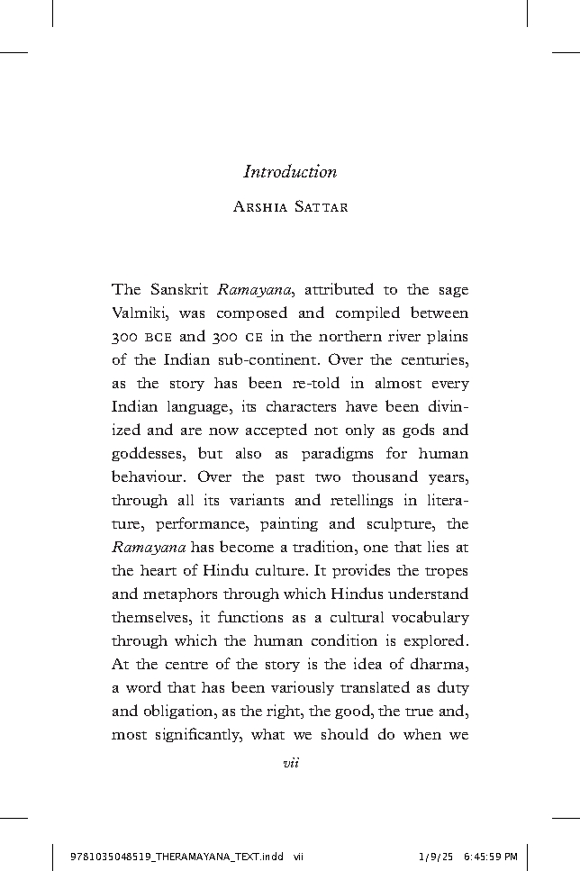The Ramayana: An Abridged Edition