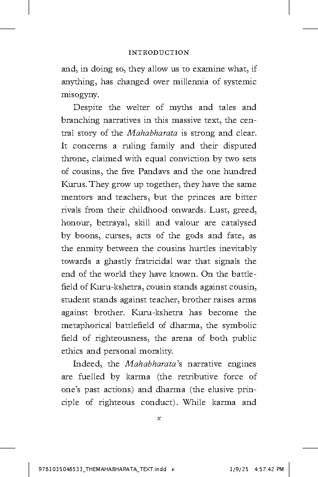 The Mahabharata: An Abridged Edition