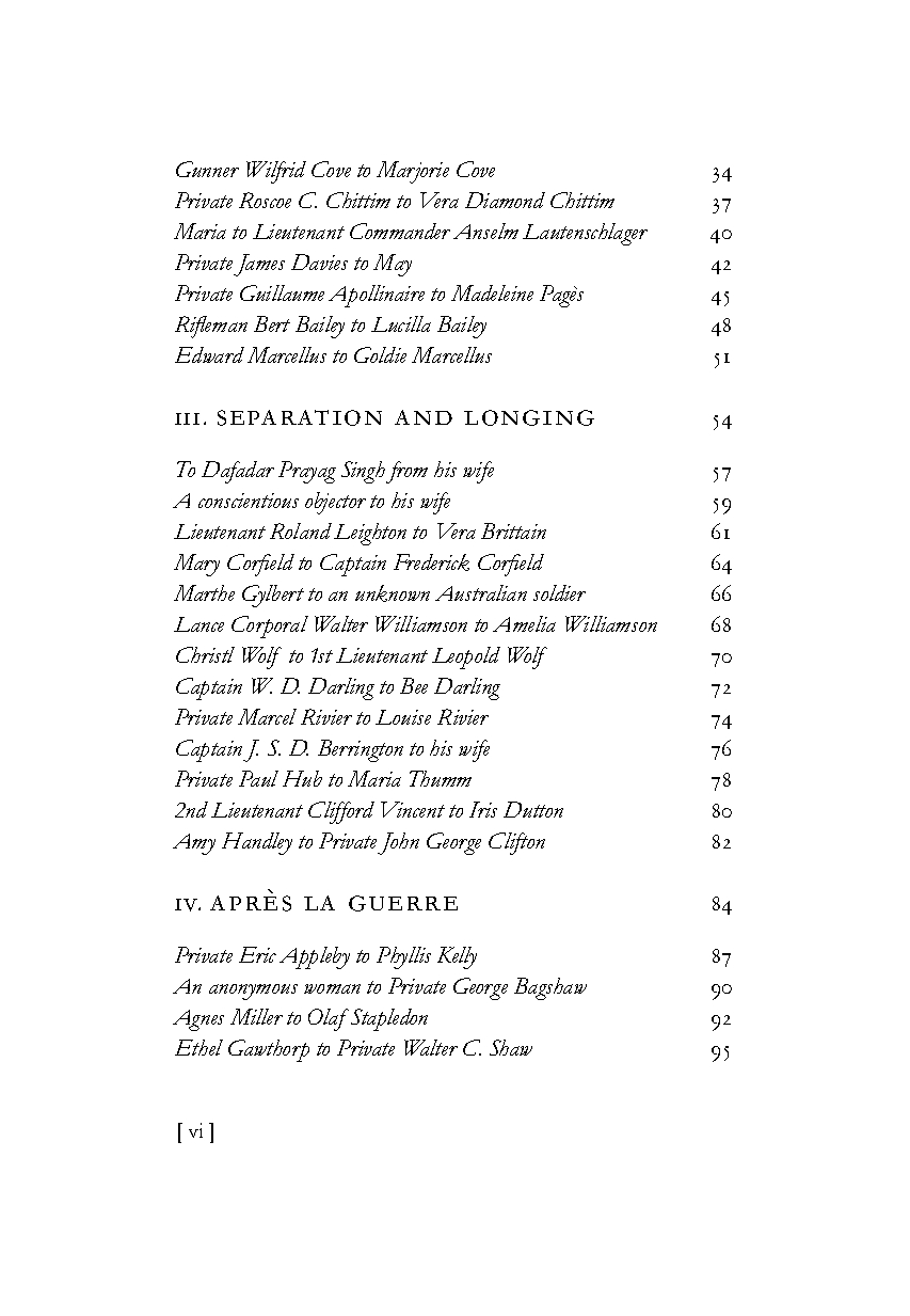 Love Letters of the Great War