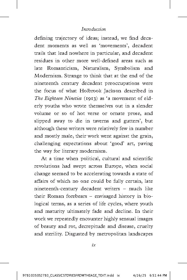 Classic Stories from the Age of Decadence