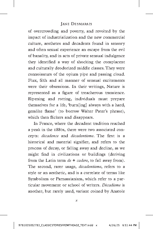 Classic Stories from the Age of Decadence