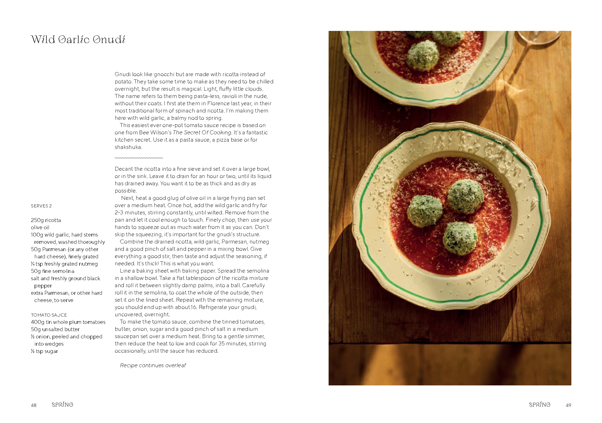 What to Cook and When to Cook It