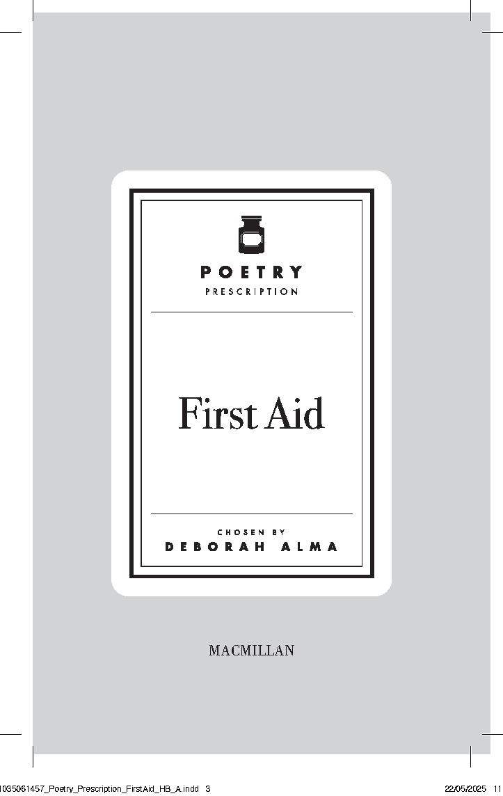 Poetry Prescription: First Aid
