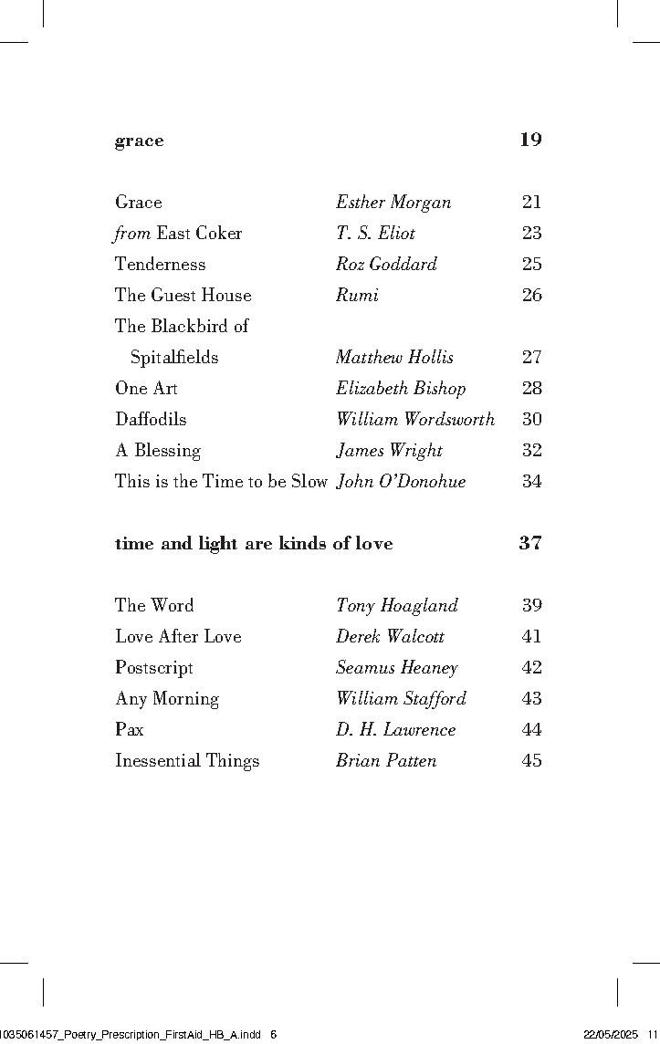 Poetry Prescription: First Aid