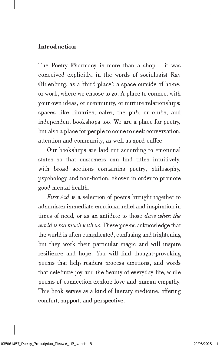 Poetry Prescription: First Aid