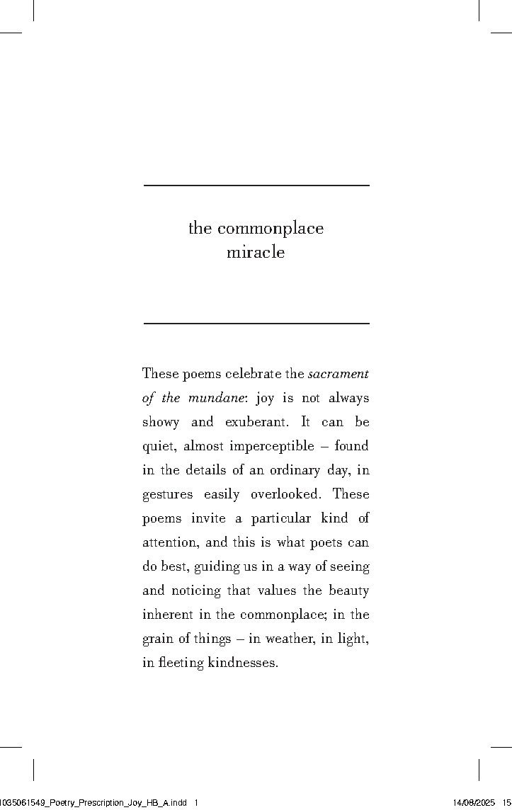 Poetry Prescription: Joy