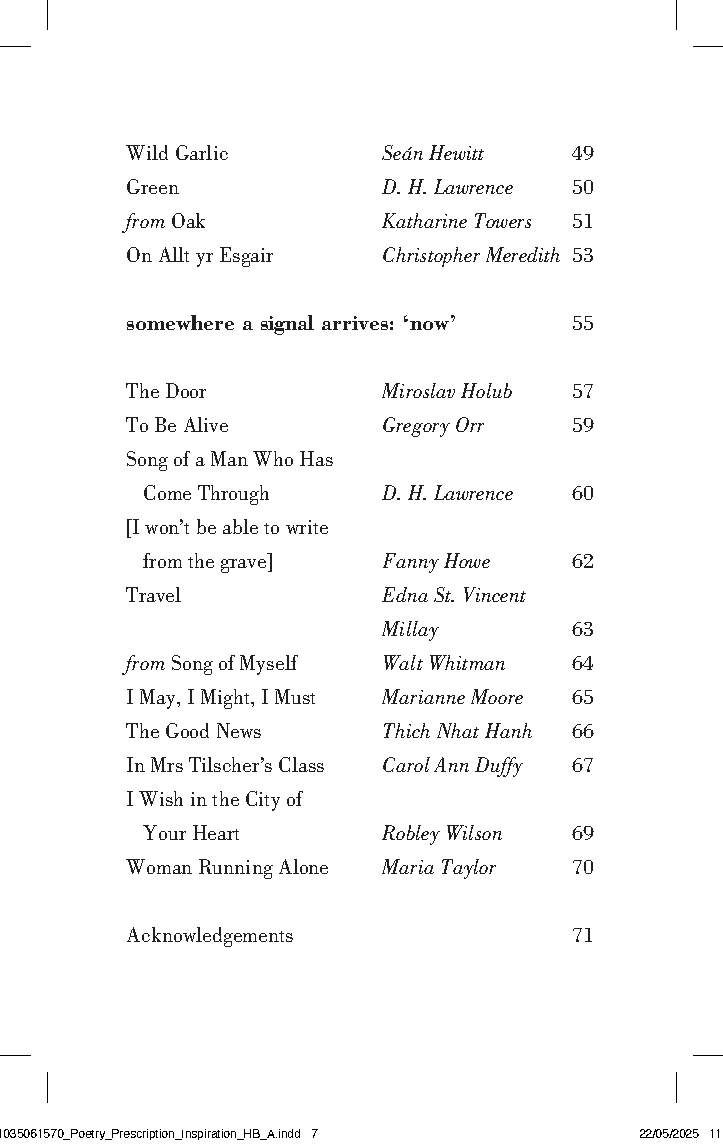 Poetry Prescription: Inspiration