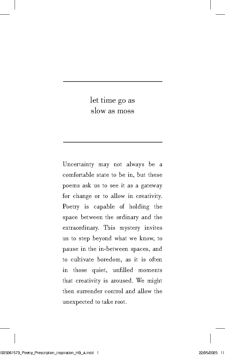 Poetry Prescription: Inspiration