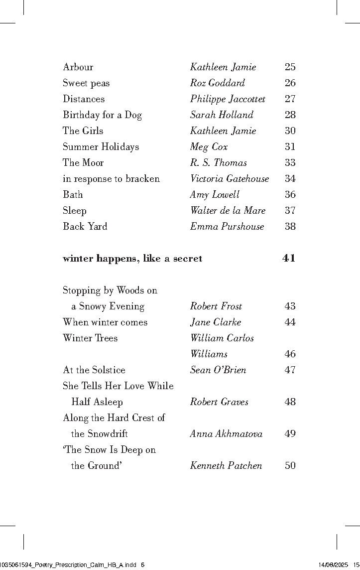 Poetry Prescription: Calm