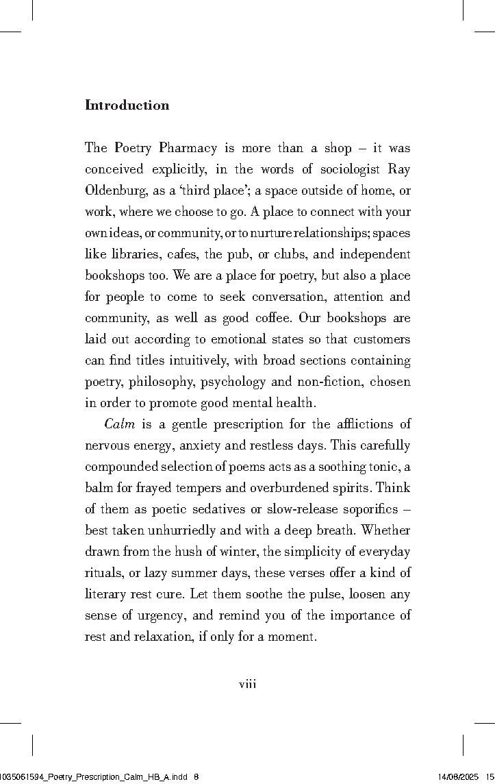 Poetry Prescription: Calm