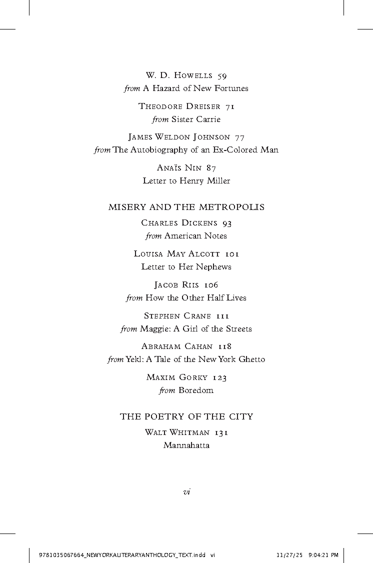 New York: A Literary Anthology