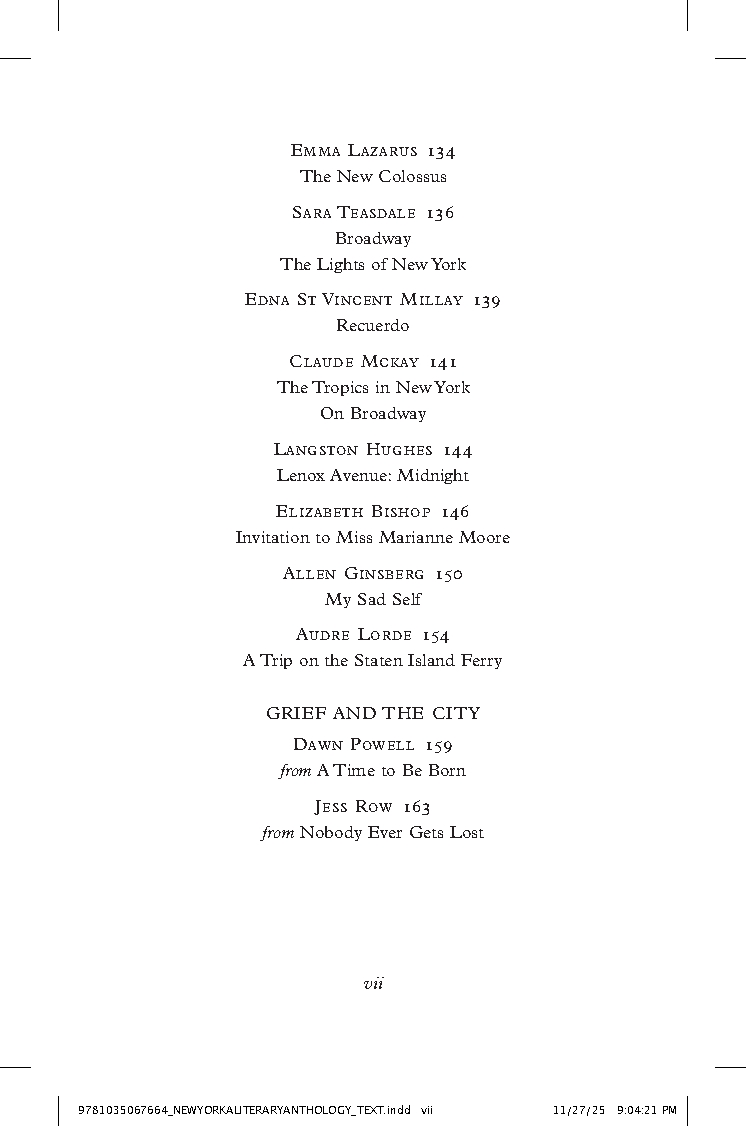 New York: A Literary Anthology