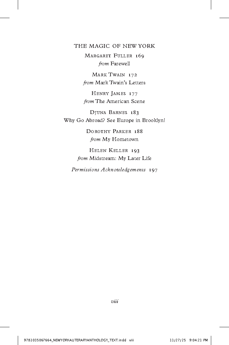 New York: A Literary Anthology