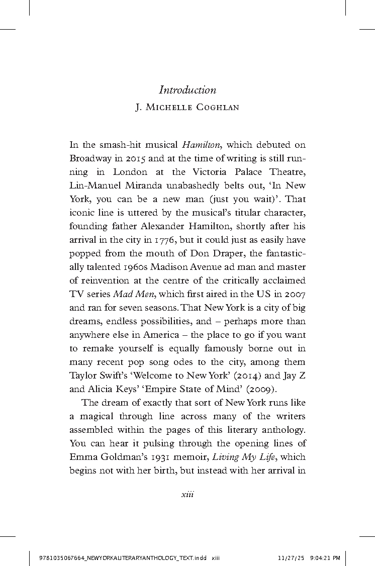 New York: A Literary Anthology