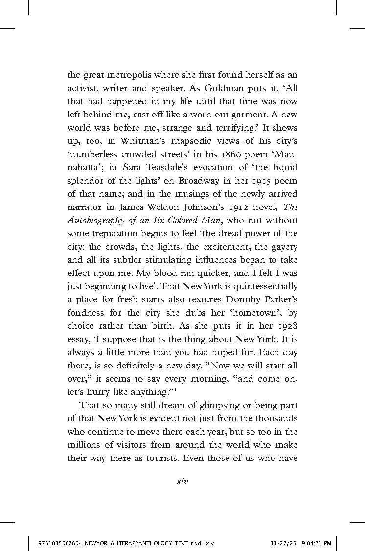 New York: A Literary Anthology