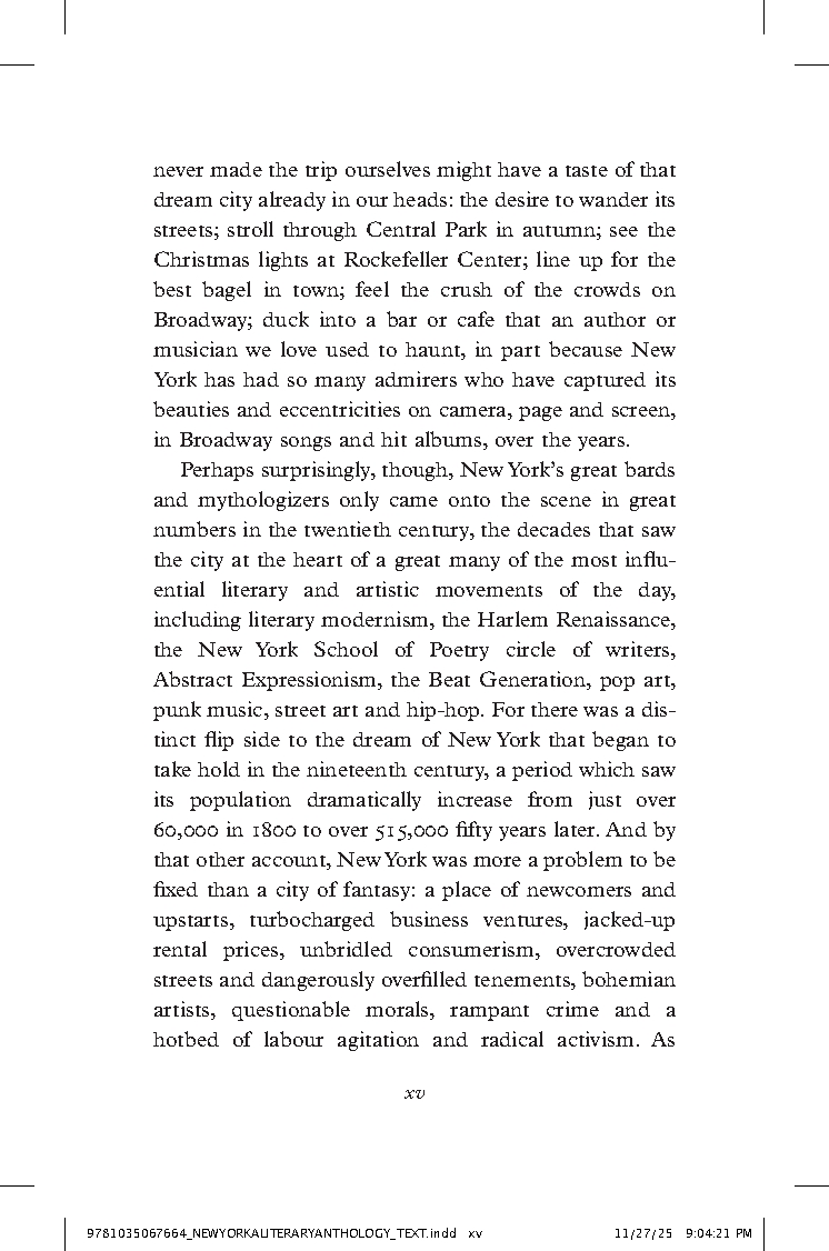 New York: A Literary Anthology