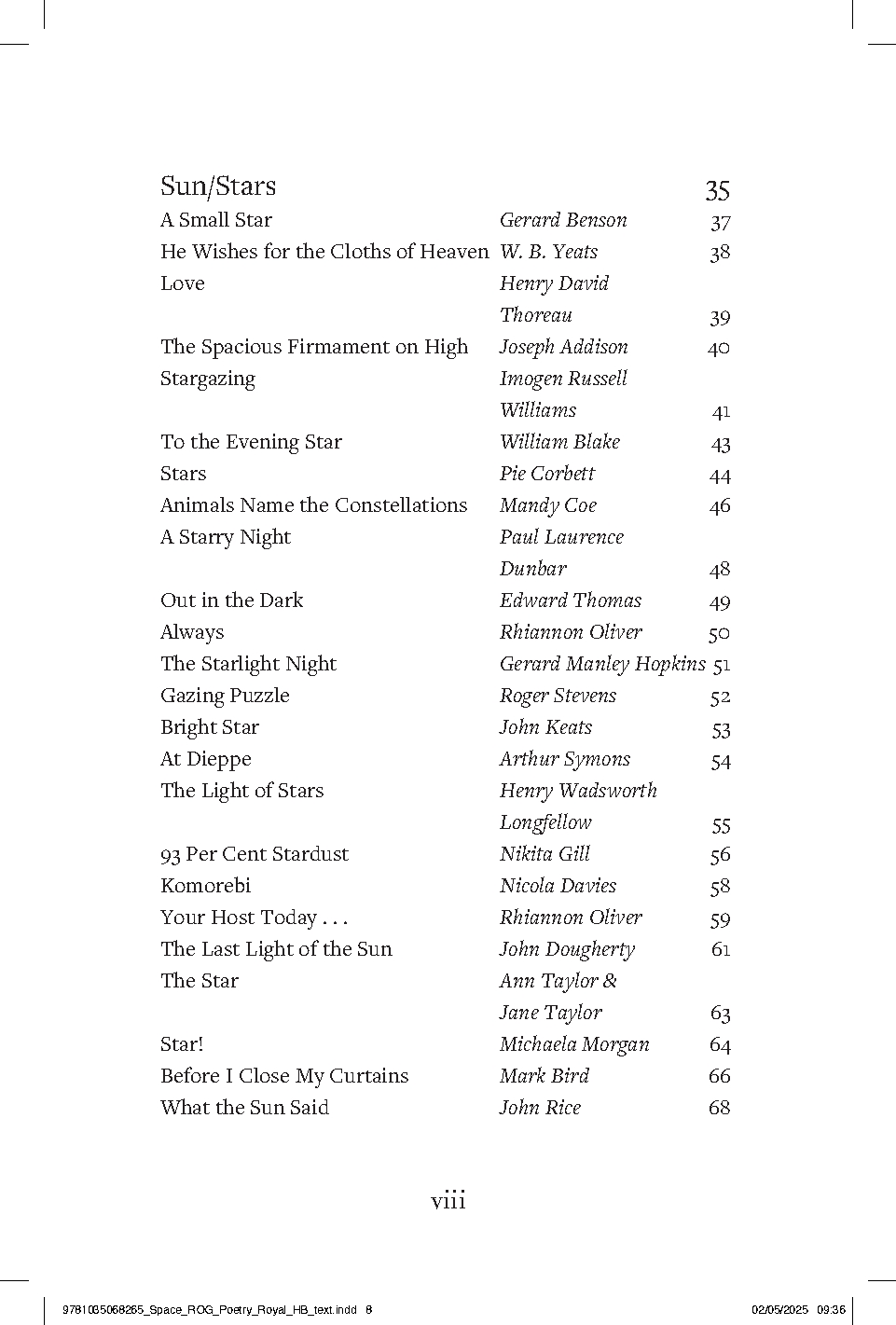 Space - Royal Observatory Greenwich Poetry Book
