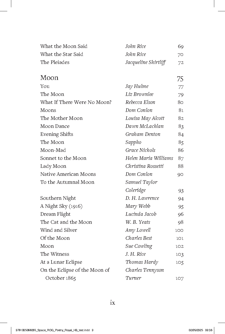Space - Royal Observatory Greenwich Poetry Book
