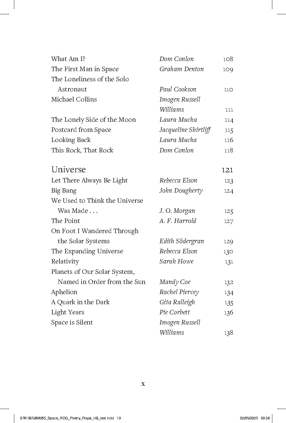 Space - Royal Observatory Greenwich Poetry Book