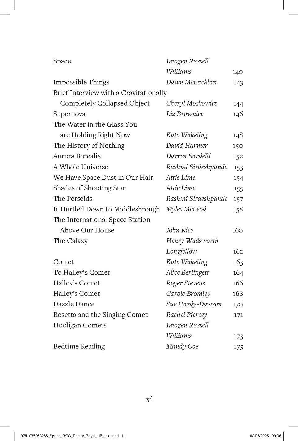Space - Royal Observatory Greenwich Poetry Book