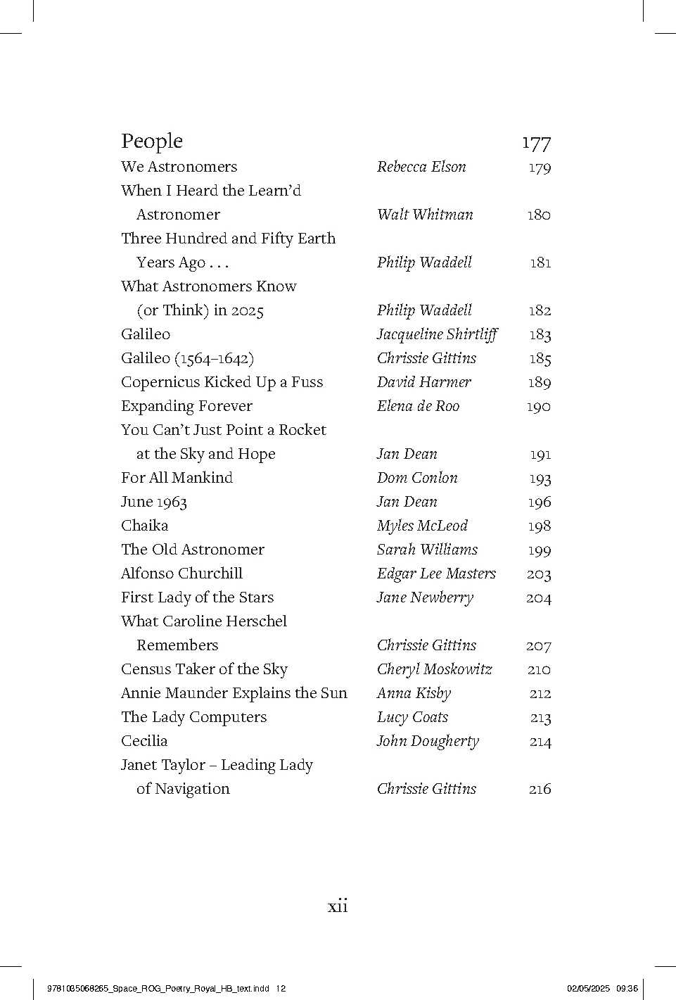 Space - Royal Observatory Greenwich Poetry Book