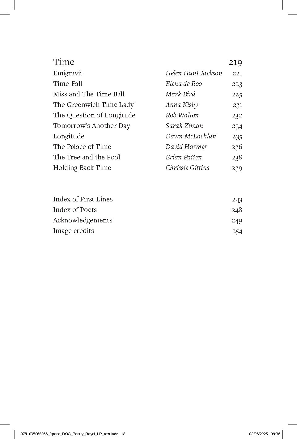 Space - Royal Observatory Greenwich Poetry Book