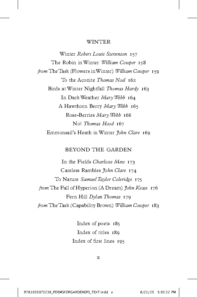 Poems for Gardeners