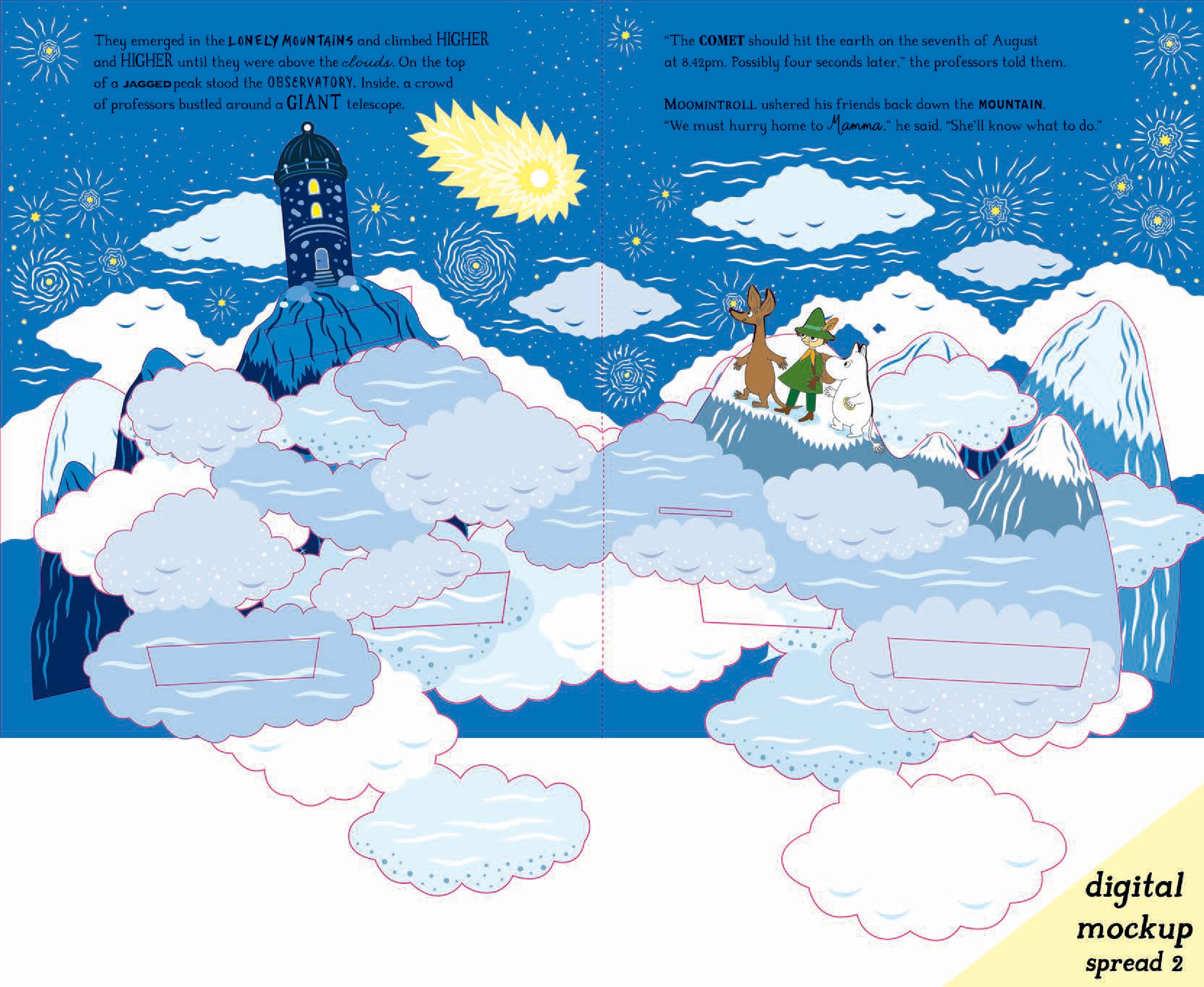 The Moomins and the Comet: A Pop-Up Adventure