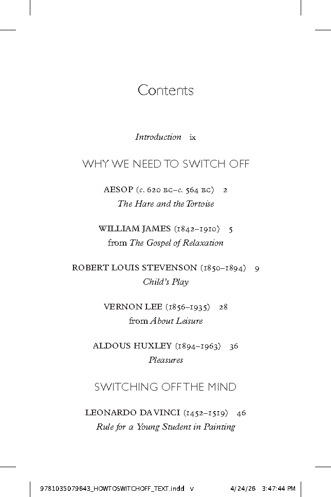 How to Switch Off: Classic Wisdom for Modern Minds