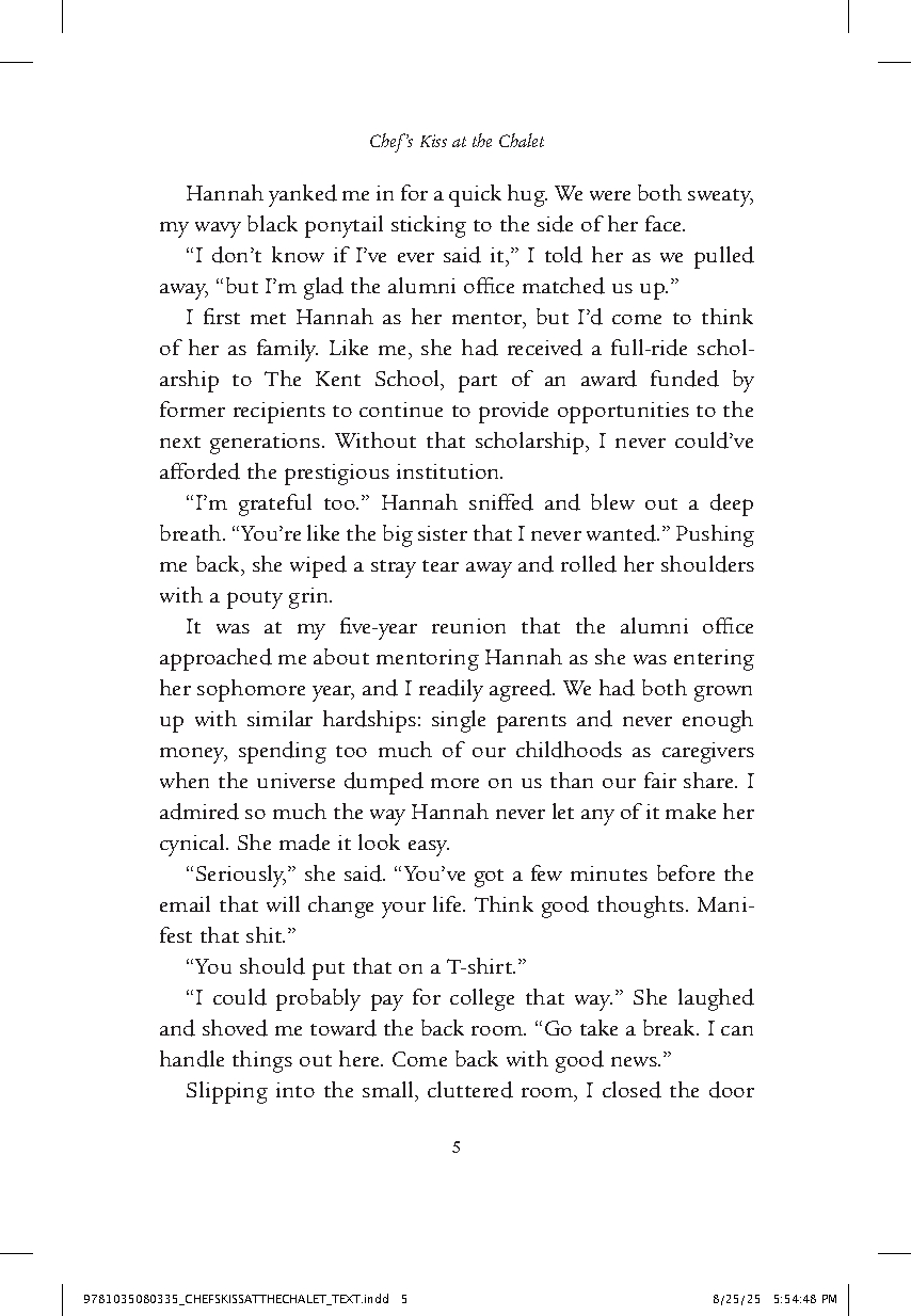 Chef's Kiss at the Chalet