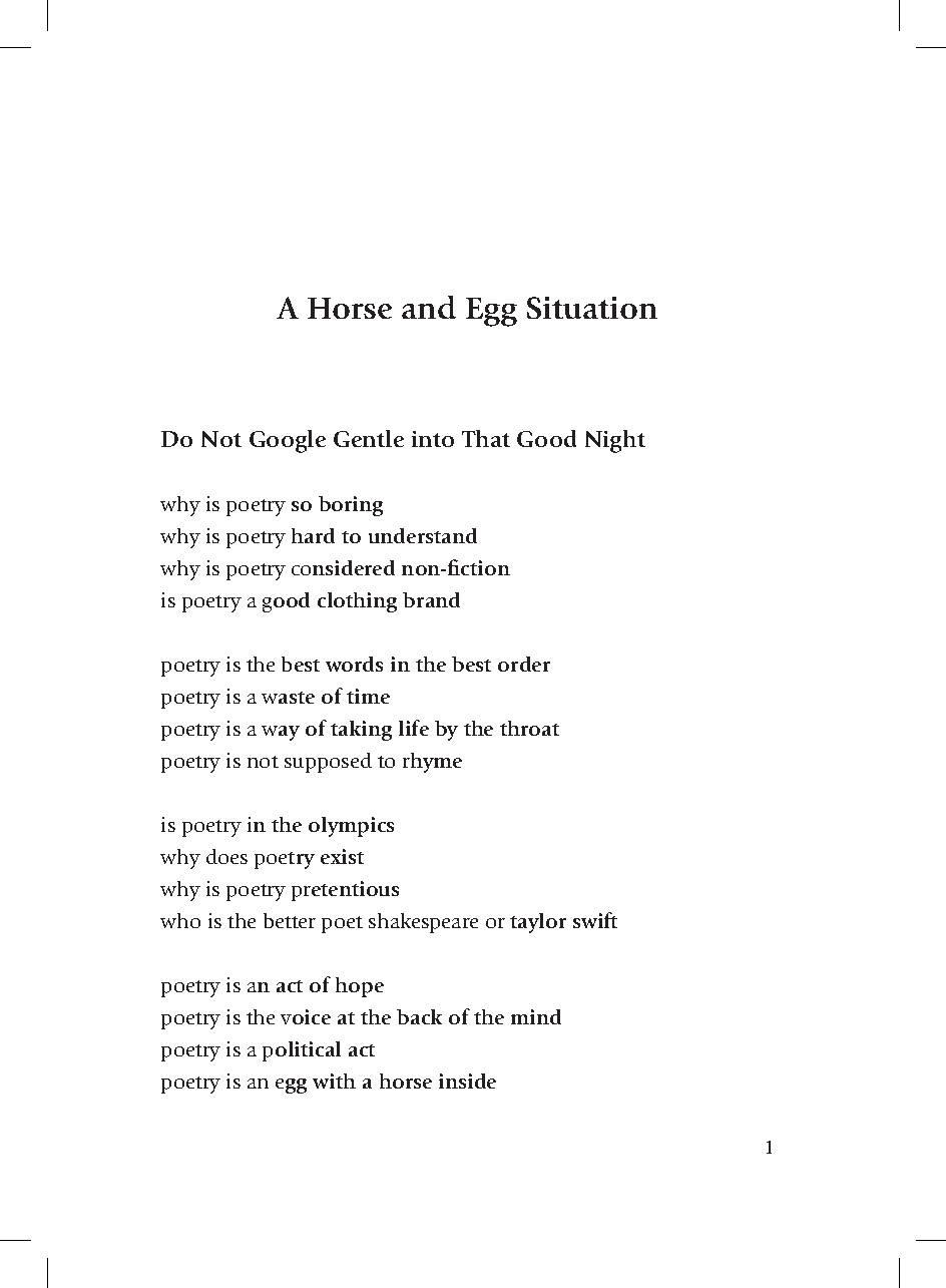 How to Lay an Egg with a Horse Inside