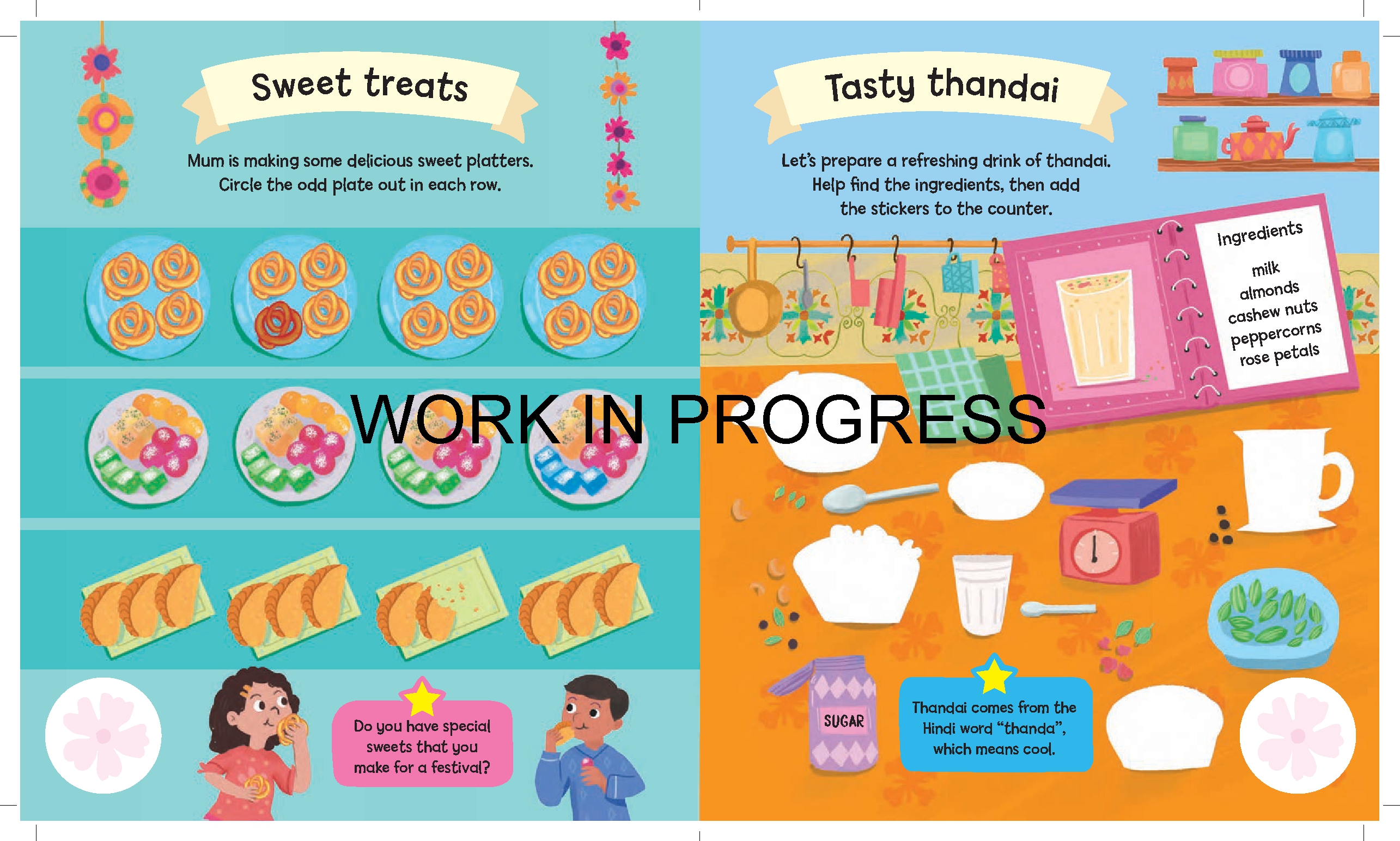 Happy Holi Sticker Activity Book