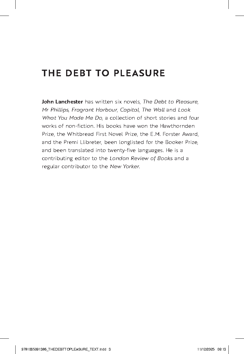 The Debt To Pleasure