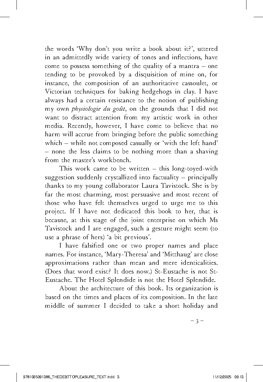 The Debt To Pleasure