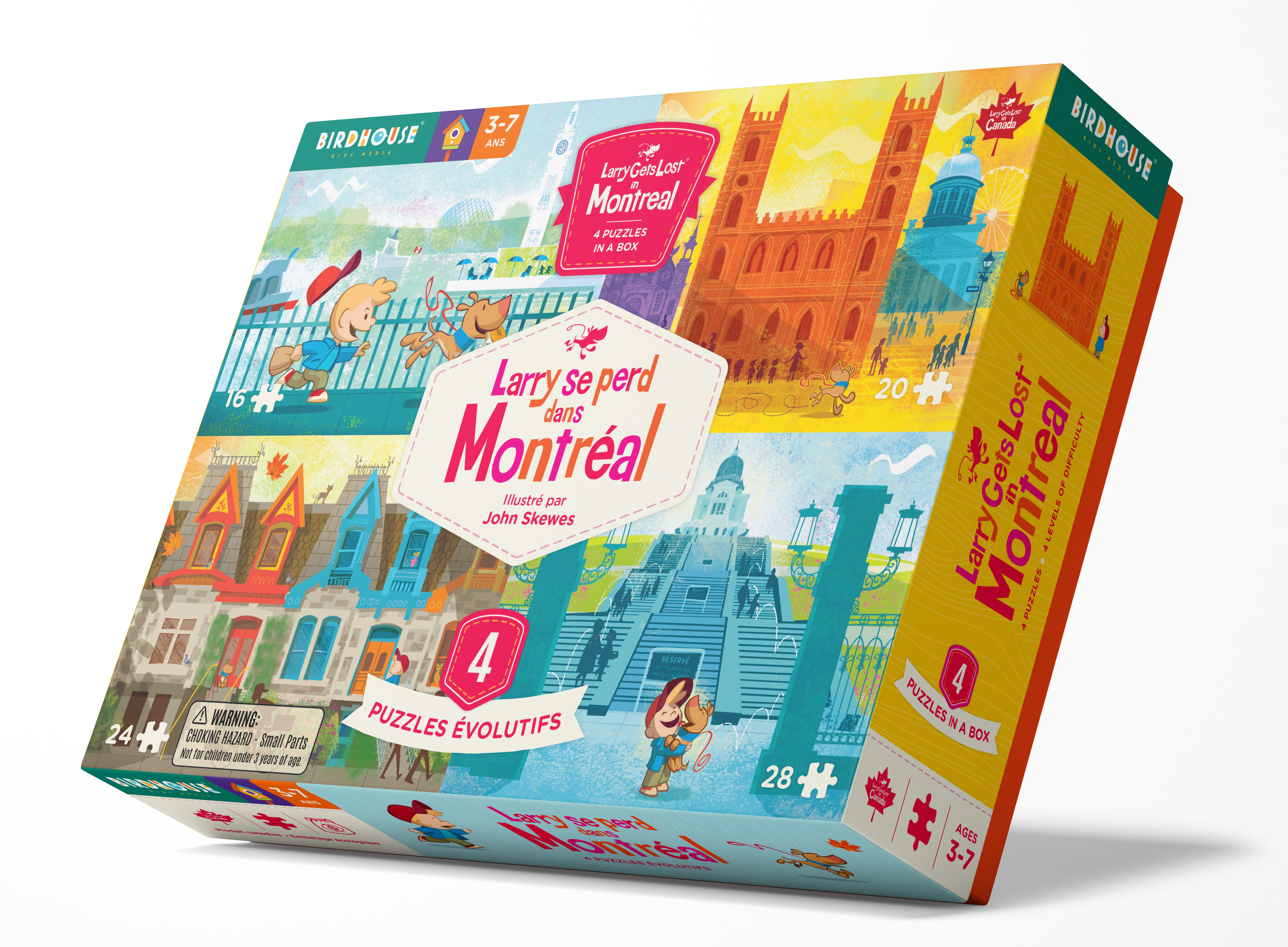 Larry Gets Lost in Montreal - 4 Puzzles in a Box / Larry se perd dans Montréal - 4 puzzles évolutifs