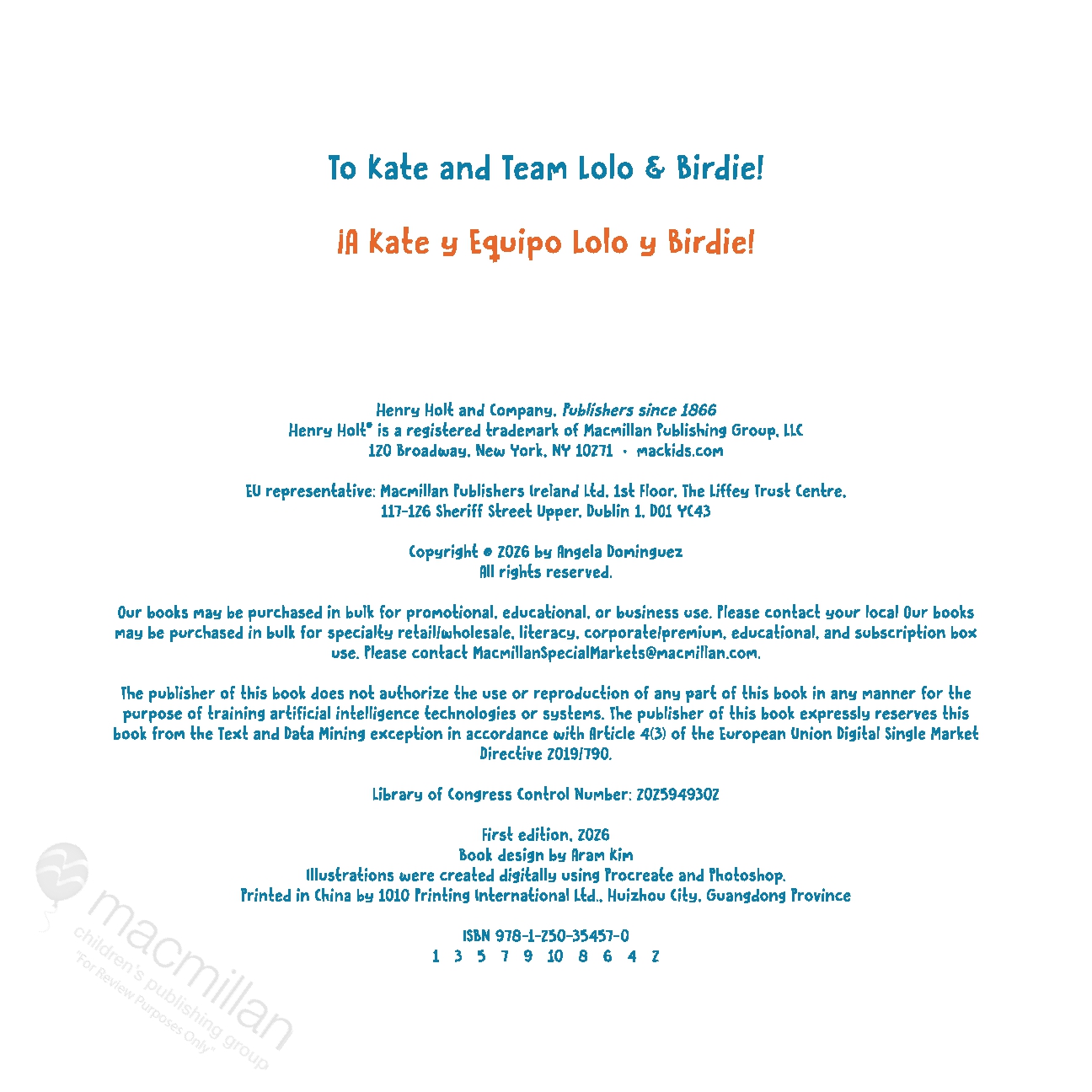 Lolo and Birdie: That's Mine! / ¡Es Mío! (Spanish bilingual)