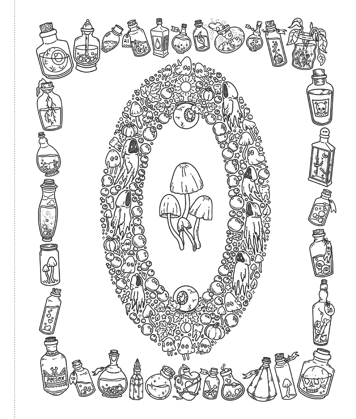 The Spooky Doodle Club Coloring Book