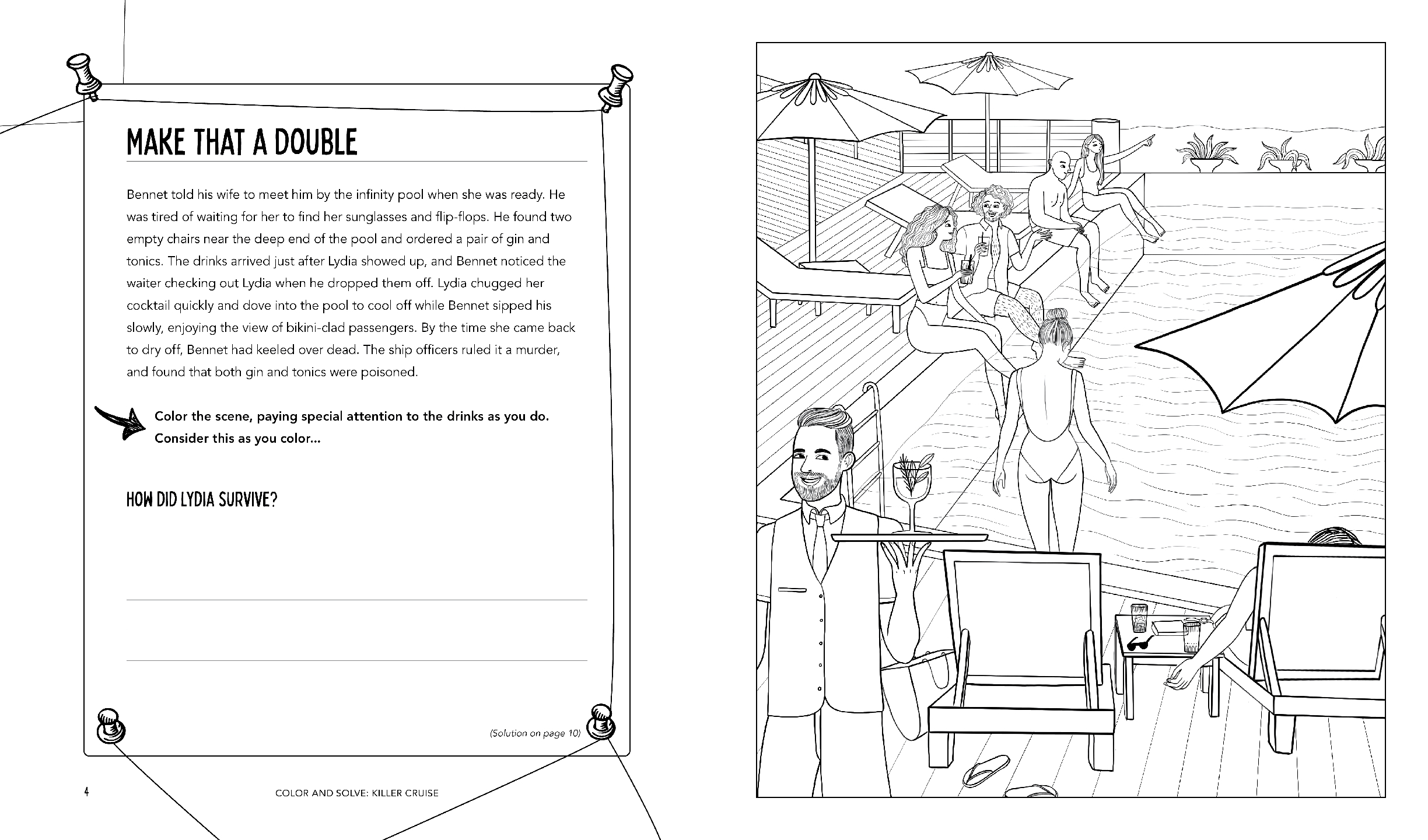 Color and Solve: Killer Cruise