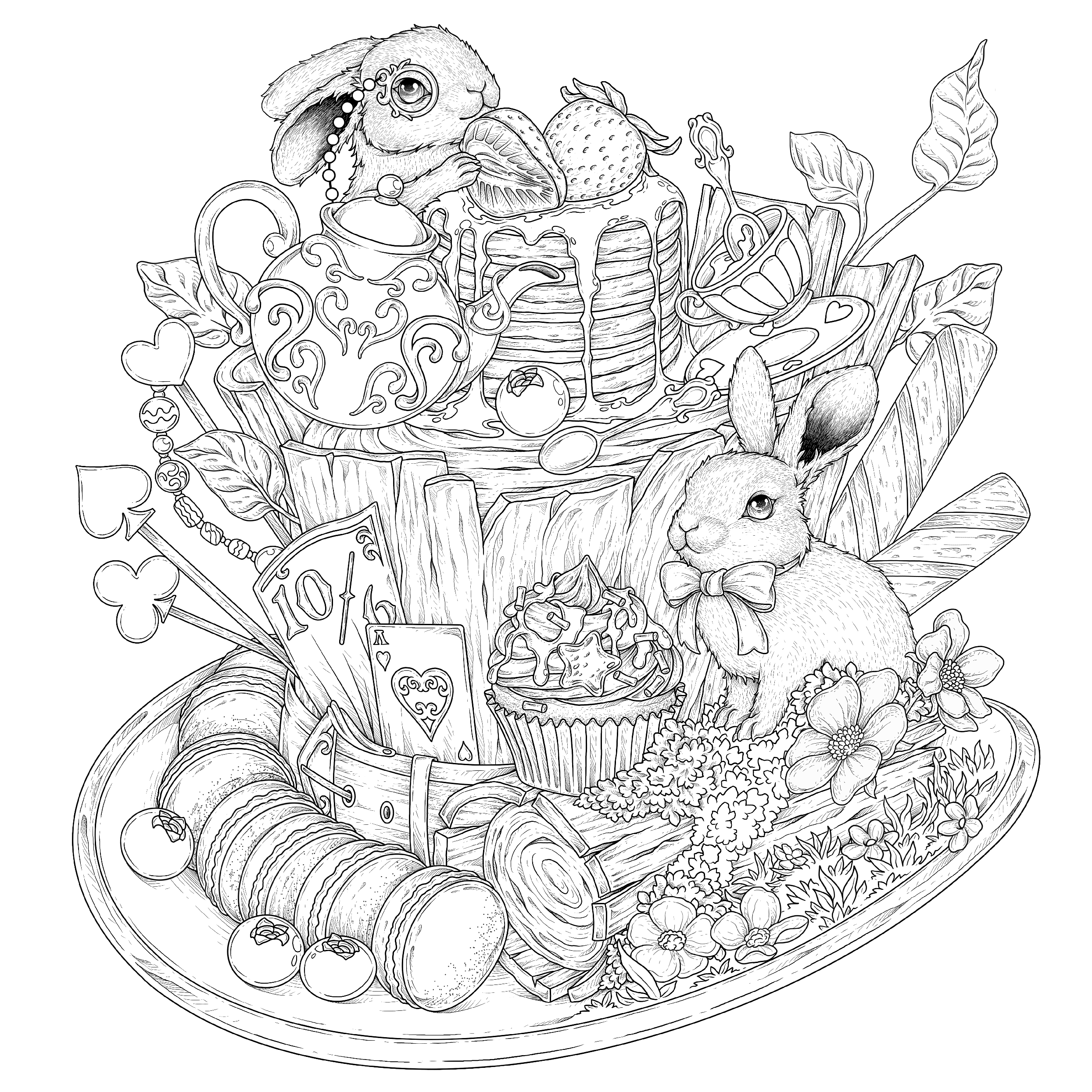 Mythographic Color and Discover: Alice in Wonderland