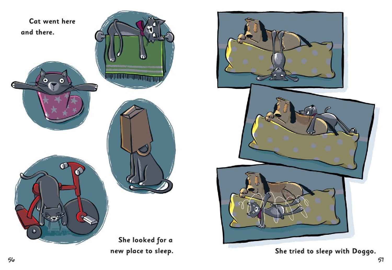 Doggo and Pupper Search for Cozy