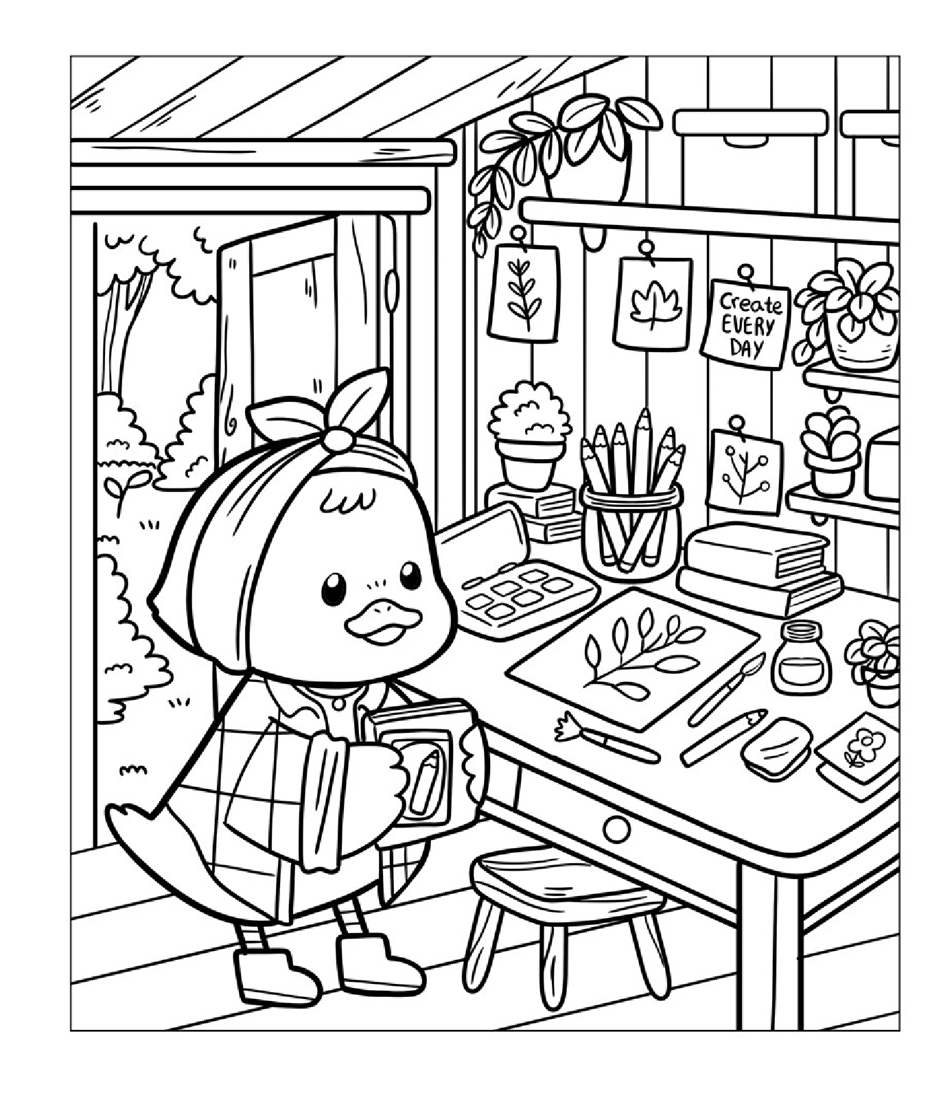 Comfort Coloring: Comfy Corner