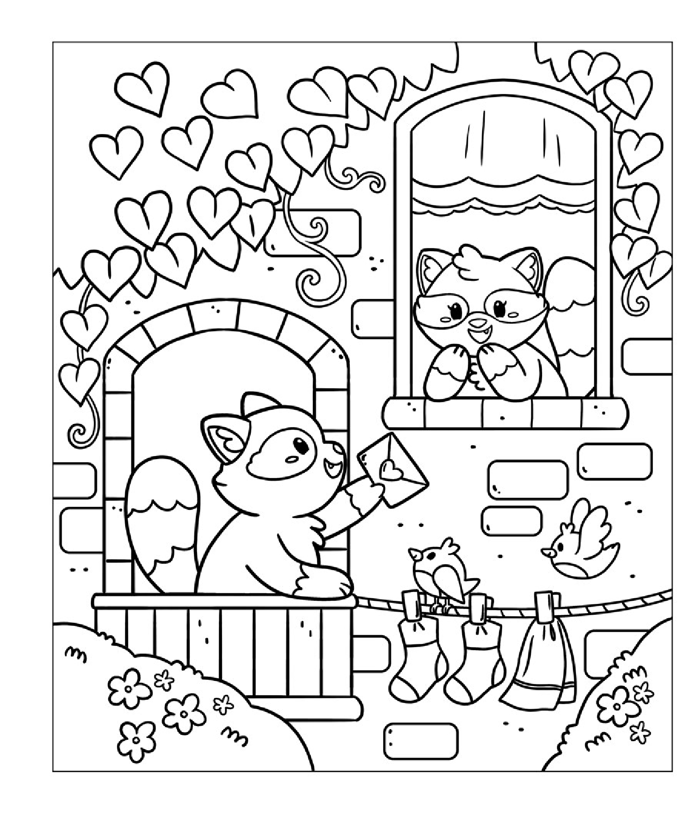 Comfort Coloring: Fuzzy Friends